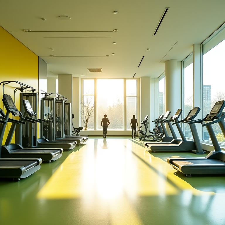 Modernes Fitnessstudio in Wien